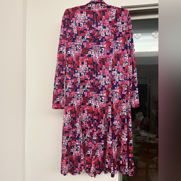 EUC Vintage 60’s - 70’s Abstract Geometric Shirt Dress, Real VTG, No Flaws - Picture 3 of 5